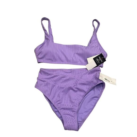 Salt & Cove Juniors Ribbed Square-Neck Bikini Swim Set Size L NWT - Picture 6 of 11